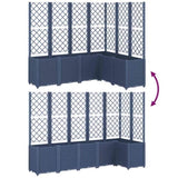 Garden Planter with Trellis Blue Grey 160x120x140 cm PP 367876