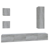 ZNTS 5 Piece TV Cabinet Set Grey Sonoma Engineered Wood 3114452