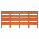 Headboard Wax Brown 135 cm Solid Wood Pine 844451