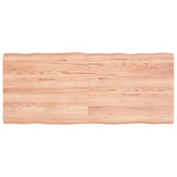 Table Top Light Brown 140x60xcm Treated Solid Wood Live Edge 363967