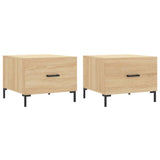 Coffee Tables 2 pcs Sonoma Oak 50x50x40 cm Engineered Wood 829403