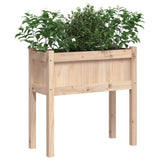 Garden Planter with Legs 70x31x70 cm Solid Wood Pine 837554