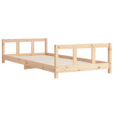 Kids Bed Frame 90x200 cm Solid Wood Pine 834423