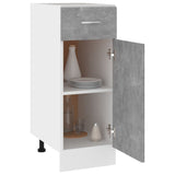 Drawer Bottom Cabinet Lyon Concrete Grey 30x46x81.5 cm Engineered Wood 801208