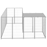 Dog Kennel Silver 4.84 m Steel 3082218