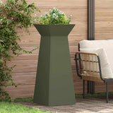 Pillar Planter 2 pcs Olive 40 x 40 x 100 cm 873859