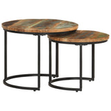 Nesting Tables 2 pcs Solid Reclaimed Wood 338000
