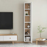 TV Cabinets 2 pcs White 30.5x30x90 cm Engineered Wood 803345
