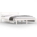 Bed Frame without Mattress 120x190cm White Small Double 810401
