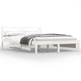 Bed Frame without Mattress 120x190cm White Small Double 810401