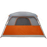 Camping Tent Cabin 4-Person Orange Waterproof 94544