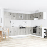 Kitchen Cabinet with Door Kalmar 2 pcs Grey 80 x 46 x 81.5 cm 3315007