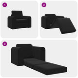 Sofa Bed Black 98 x 71 x 83 cm Velvet 4106670