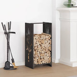Firewood Rack Black 40x30x80 cm Cold-rolled steel 864225