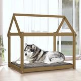 Dog Bed Honey Brown 111x80x100 cm Solid Wood Pine 822220