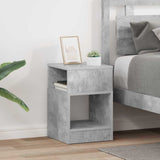 End Table 2 pcs Concrete Grey 30.5 x 30 x 45 cm Engineered Wood 890903