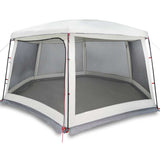 ZNTS Pool Tent with Removable Fly & Mesh Walls Grey 670x590 cm 4100633