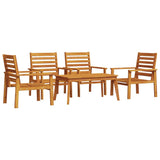 Garden Lounge Set Natural Wood Solid Acacia wood Standard Durable 3211803