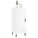 Sideboard High Gloss White 34.5x34x90 cm Engineered Wood 830462