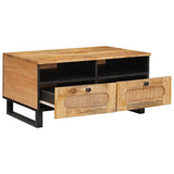 Coffee Table Artisan Oak 80 x 54 x 40 cm Solid Mango Wood 4018057