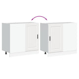 Kitchen Base Cabinet Porto White Engineered Wood 854298