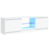 TV Cabinet with LED Lights White 120x30x36 cm 804283