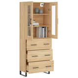 Highboard Sonoma Oak 69.5x34x180 cm Engineered Wood 3198428