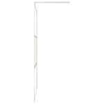 ZNTS Walk-in Shower Wall with Shelf Chrome 80x195 cm ESG Glass&Aluminium 3185494