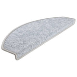Carpet Stair Treads 15 pcs Light Grey 65x24x4 cm 133887