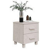 Bedside Cabinets HAMAR 2 pcs White 40x35x44.5 cm Solid Wood 340409