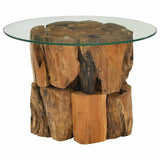 Coffee Table Solid Teak Driftwood 60 cm 243474