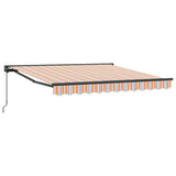 Retractable Awning Manual Multicolour Stripe 350x250 cm Fabric 3330301