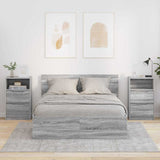 Bedside Tables with Drawer 2 pcs Grey Sonoma 40 x 30 x 467 cm 888920