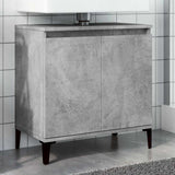 Sink Cabinet Concrete Grey 58x33x60 cm Engineered Wood 857116