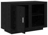 Sideboard Black Oak 80 x 40 x 75 cm Engineered Wood 880536