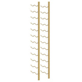 Wall Mounted Wine Rack for 24 Bottles Gold Iron 340884
