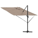 Roma Parasol Taupe 286 x 284 x 265 cm Aluminium and Polyester 42003338