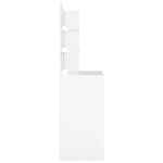 Dressing Table with LED White 74.5x40x141 cm 808801