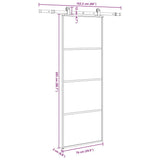 Sliding Door with Hardware Set 76x205 cm ESG Glass&Aluminium 3332862