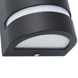 Outdoor Wall Lights 2 pcs 35 W Black Half-round 45648