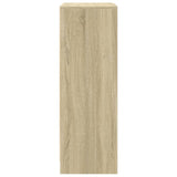 Sideboard with LED Sonoma Oak 77x34x100 cm Engineered Wood 852147