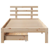 Bed Frame with Drawers without Mattress 90x190 cm Single 3301996