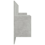 Bed Headboard with Cabinets Concrete Grey Engineered Wood 3115695
