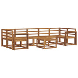 Outdoor Sofa Set 8 pcs Natural Solid Acacia Wood 3366152