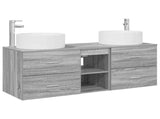 Bathroom Furniture Set 3 pcs Grey Sonoma 49.5 x 44.5 x 65.5 cm 3405952