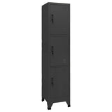 Locker Cabinet Anthracite 38x45x180 cm Steel 339783
