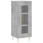 ZNTS Sideboard Concrete Grey 34.5x34x90 cm Engineered Wood 828784