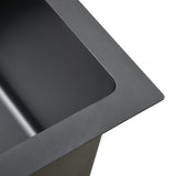 Handmade Kitchen Sink Black Stainless Steel 145084