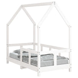 Kids Bed Frame White 70x140 cm Solid Wood Pine 835722