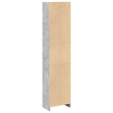 Bookcase Concrete Grey 40x24x176 cm Engineered Wood 857795